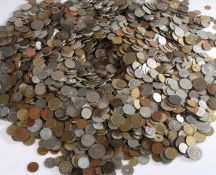 A large collection of World and GB coins, various countries and denominations, (qty)