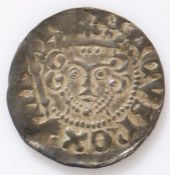 Henry III Silver Long Cross Penny of Canterbury Class 5aZ, Spink 1367A Obv:  HElNRIClVSRElXIII Rev:-