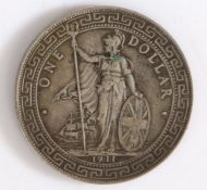 George V Trade Dollar, 1911, Mint mark B