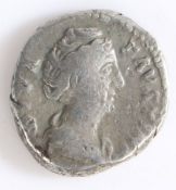 Faustina Senior Denarius, Wife of Antoninus Pius, died 141 AD