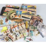 Collection of Brooke Bond tea cards, some in albums and a collection of modern postcards (qty)