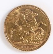 Victorian sovereign 1887, St. George and Dragon