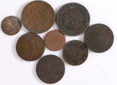 Tokens, to include Colchester castle, 1794, North Wales, Norwich 1794, Anglesey mines, 1791, Matthew