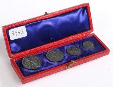 Victoria Maundy Money, 1900, to include the Fourpence, Threepence, Two pence and Onepence coins
