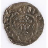 Richard I silver short cross penny of London class 2  Spink 1346 Obv:- hEINRICVSRElx  Rev:- +RAVL.