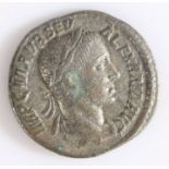 Severus Alexander silver denarius, 225-235 AD