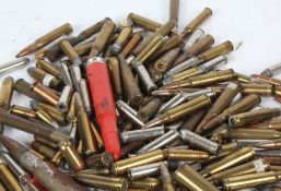 Collection of small calibre ammunition, 9mm, .577, .357, 7.62, 7mm, 30-06, etc, inert, (qty)