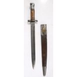 British 1888 Pattern Mk.II sword bayonet, commercial/volunteer example,no markings or clearing hole,