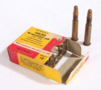 Box of ten Winchester .30-30 rounds by Kynoch, inert