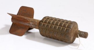 First World War German Granatenwerfer 16 High Explosive Spigot Mortar Projectile, segmented casing