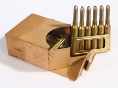 Pre Second World War Italian issue 6.5mm Carcano rounds by SMI (Societa Metallurgica Italiana) in