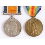 First World War pair of medals, 1914-1918 British War Medal and Victory Medal (61504 PTE. A.M.