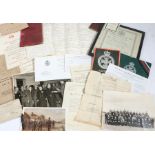 Collection of ephemera to Henry James Turner who served in the 7th Battalion the Rifle Brigade