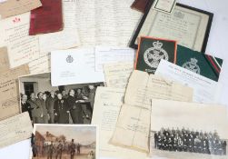 Collection of ephemera to Henry James Turner who served in the 7th Battalion the Rifle Brigade