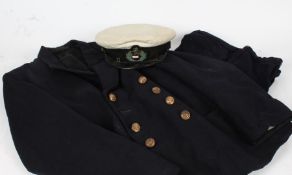 Merchant Navy Officers grouping, including Jacket and trousers, gilt Merchant Navy buttons, no