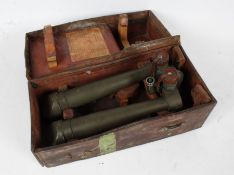 First/Second World War U.S. Army M1915A1 Battery Commanders telescope, serial number 5352, maker '