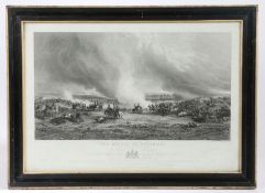 Willmore  after Jones - black and white engraving of the Battle of Waterloo, 52 cm x 36 cm