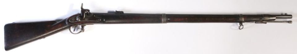 Austrian M1854 Lorenz Percussion Rifle with faux British markings, Austrian proof mark to top of