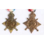 First World War casualty medal, 1914 Star (6859 L. CPL. G. WATSON. 2/WELSH R.), records show