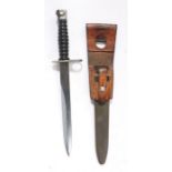 Swiss Stgw 57 Knife Bayonet, maker marked to the Swiss firm Wenger to one side of the ricasso,