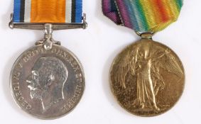 First World War pair of medals, 1914-1918 British War Medal and Victory Medal (S-21243 PTE. B.