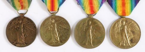 First World War Victory Medals, casualty medal (S-16586 PTE. A. WATSON. R. HIGHS.) records show