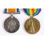 First World War pair of Medals, 1914-1918 British War Medal and Victory Medal (5199 PTE. E.E.