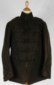 Late Victorian/Early 20th century Rifle Officers Patrol Jacket, rifle green cloth, collar edged with