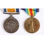 First World War pair of medals, 1914-1918 British War Medal and Victory Medal (237657 CPL. J.