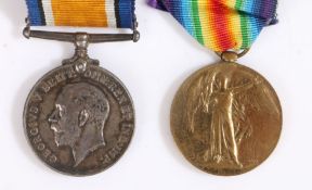 First World War pair of medals, 1914-1918 British War Medal and Victory Medal (237657 CPL. J.