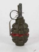 Cold War period Warsaw Pact F1 Training Grenade, complete with striker lever and safety pin, inert
