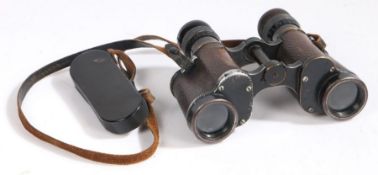 Second World War German Dienstglas M H/6400 6 x 30 binoculars, made by OIGEE, Berlin, serial