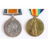 First World War pair of medals, 1914-1918 British War Medal and Victory Medal (C-1649 PTE. R.G.