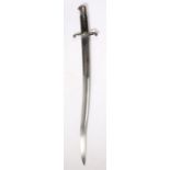 British 1856 Pattern Yataghan Sword Bayonet, no markings, scabbard absent
