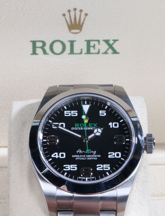 Rolex Oyster Perpetual Air-King gentleman's stainless steel wristwatch, model no. 116900, serial no.