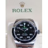 Rolex Oyster Perpetual Air-King gentleman's stainless steel wristwatch, model no. 116900, serial no.