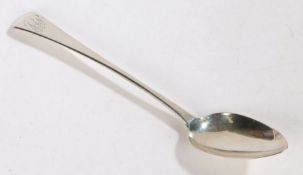 George III silver basting spoon, London 1816, maker William Bateman I, the old English pattern