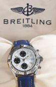 Breitling Colt Chronograph gentleman's stainless steel wristwatch, model no. A13035.1, serial no.