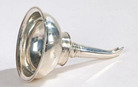 George III silver wine funnel, London 1807, maker Robert Hennell I & Samuel Hennell, the bowl