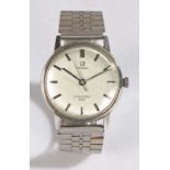 Omega Seamaster 600 gentleman's stainless steel wristwatch, the signed silver patterned dial with