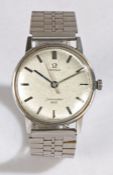 Omega Seamaster 600 gentleman's stainless steel wristwatch, the signed silver patterned dial with