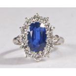 A good sapphire & diamond ring