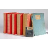 Punch Magazine, 1914-1918, bound as four, red cloth; with Punch's 1844 Pocket Book and another (7)