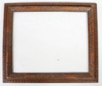 19th Century Carved 'Lely' Style Picture Frame 65 x 79cm (rebate size) ungilded