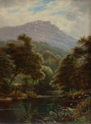 Thomas Spinks (British, 1847-1927) 'Cader Idris, North Wales' signed and dated 1809 (lower right),