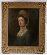 Circle of Thomas Gainsborough R.A (British, 1727-1788) Portrait of a Young Lady