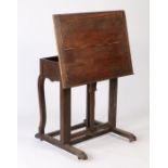 Artists table by Lechertier Barbe Limited London, the rectangular rotating easel tilt top above a