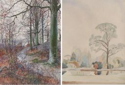 Joseph Holland Tringham (British, 1861-1908) 'Wickham Woods near Croydon' signed (lower left),