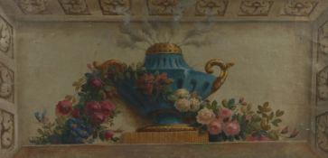 English School (19th Century) Still Life Frieze oil on canvas 46 x 94cm (18'' x 37'')