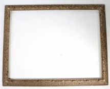 A Large 19th Century Gilt Gesso Picture Frame 98 x 127cm (rebate size)